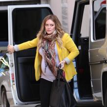 Hilary Duff se rend chez son obstétricien pour une échographie. Los Angeles, le 9 février 2011.