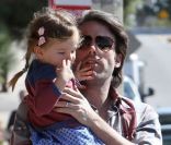 Ben Affleck et l'adorable Seraphina, à Los Angeles, le 12 février 2012