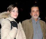Christophe Barratier et sa petite amie Gwendoline lors de la générale de la comédie musicale de Pascal Obispo, Adam et Ève, au Palais des Sports le 13 février 2012 à Paris 
