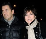 Liane Foly et son compagnon Grégoire lors de la générale de la comédie musicale de Pascal Obispo, Adam et Ève, au Palais des Sports le 13 février 2012 à Paris 