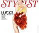 Kylie Minogue, nue derrière sa robe Mark Fast en couverture pour le magazine Stylist .