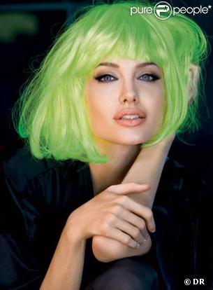 Angelina Jolie a les cheveux... verts !