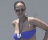 Tyra Banks est n°13 du classement Les plus belles femmes en maillot de bain. Ici à Mexico en juillet 2011.<br />