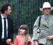 Mark Ruffalo reçoit la visite de sa femme Sunrise, et de leurs enfants Keen, Bella et Odette sur le tournage de son film Now you see me, à la Nouvelle-Orléans, le 8 février 2012