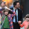 Mark Ruffalo festif � La Nouvelle-Orl�ans avec sa femme et leurs enfants