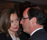 Valérie Trierweiler et François Hollande à Paris, le 8 février 2012. 
