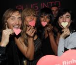 David Guetta, Cathy Guetta, Naomi Campbell et Blanca Li lors de la soirée de lancement de la Twizy à l\'Atelier Renault sur les Champs-Elysées à Paris le mardi 28 mars 2012