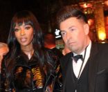 Laurent Guyot et Naomi Campbell lors de la soirée de lancement de la Twizy à l\'Atelier Renault sur les Champs-Elysées à Paris le mardi 28 mars 2012