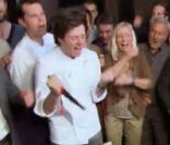 Jean sacré vainqueur lors de la finale de Top Chef 3, lundi 9 avril 2012 sur M6
