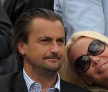 Henri Leconte et sa compagne
