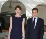 Carla Bruni-Sarkozy et son mari le président Nicolas Sarkozy