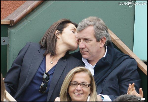 Cecilia et Richard Attias amoureux à Roland Garros