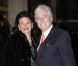 Jean-Loup Dabadie et sa femme le 25 avril au théâtre du Chatelet pour le Gala "Musique conte l'oubli" d'Amnesty International