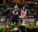 Elsa Zylberstein et Geneviève Garrigos  le 25 avril au théâtre du Chatelet pour le Gala "Musique conte l'oubli" d'Amnesty International