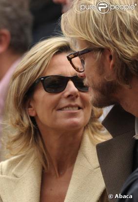 Claire Chazal est venue à Roland-Garros avec son compagnon Arnaud Lemaire