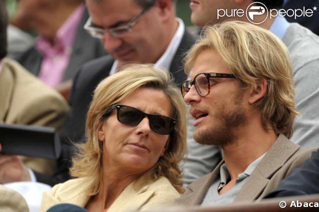 Claire Chazal est venue à Roland-Garros avec son compagnon Arnaud Lemaire