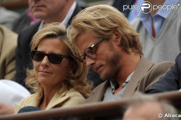 Claire Chazal est venue à Roland-Garros avec son compagnon Arnaud Lemaire