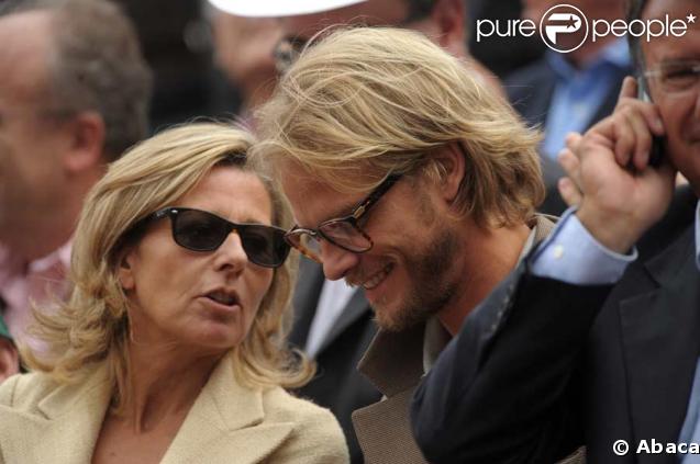 Claire Chazal est venue à Roland-Garros avec son compagnon Arnaud Lemaire