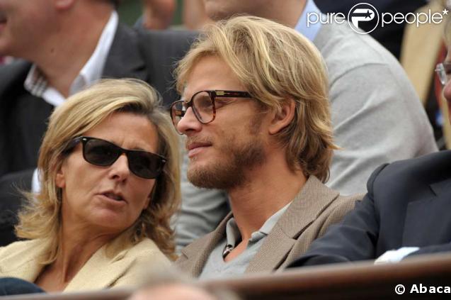 Claire Chazal est venue à Roland-Garros avec son compagnon Arnaud Lemaire