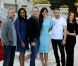 Sam Mendes, Naomie Harris, Daniel Craig, Bérénice Marlohe, Ola Rapace et Barbara Broccoli lors de la conférence de presse de James Bond - Skyfall à Istanbul (où a lieu une partie du tournage) le 29 avril 2012