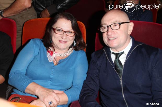 Josiane Balasko et Michel Blanc à Paris en octobre 2009