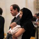 La princesse Antoinette, 3 mois, aux obsèques d'Emmanuelle de Dampierre