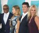 Le nouveau jury de la saison deux de  The X Factor  USA est composé de L.A. Reid, Demi Lovato, Britney Spears et Simon Cowell. Réuni à Central Park, New York, le 14 mai 2012.