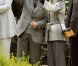 L'empereur du Japon Akihito et sa femme l'impératrice Michiko en promenade dans Londres le 17 mai 2012, à la veille du déjeuner donné par Elizabeth II à Windsor.