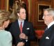 Le prince William avec Constantin et Anne-Marie de Grèce. La reine Elizabeth II accueillait à déjeuner à Windsor, pour son jubilé de diamant, les souverains de 26 pays, le 18 mai 2012. Possiblement le plus grand rassemblement de têtes couronnées depuis le couronnement de la monarque en 1953.
