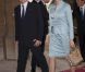 Le prince Albert et la princesse Charlene de Monaco, élégante en tailleur Dior. 26 souverains, venus en couples pour la plupart, ont honoré le déjeuner donné par la reine Elizabeth II à Windsor le 18 mai 2012 pour son jubilé de diamant. Un rassemblement royal sans précédent depuis... le couronnement de la reine en 1953.