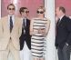 La princesse Charlene pin-up fatale au GP de Monaco, auprès des frères Casiraghi