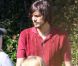 Ashton Kutcher sur le tournage de  Jobs , le 13 juin 2012 à Los Angeles.