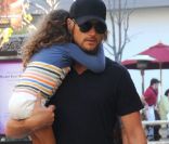 Gabriel Aubry et sa fille Nahla le 22 mars 2012