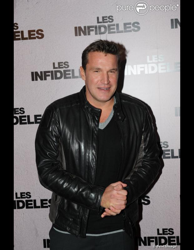 Benjamin Castaldi le 14 février 2012 à Paris pour l'avant-première des Infidèles