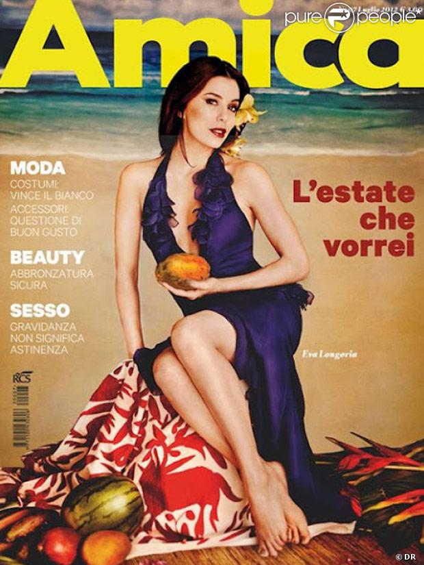 Eva Longoria sur la couverture du magazine  Amica 