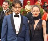 Vanessa Paradis et Johnny Depp en février 2005 à Los Angeles.