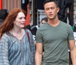 Julianne Moore et Joseph Gordon-Levitt sur le tournage de  Don Jon's Addiction  à New York, le 28 juin 2012.