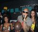 Flo Rida en compagnie d'Ayem d' Hollywood Girls  et de  Nabilla des Anges de la télé-réalité 4  au  Palais-Maillot  le 28 juin 2012 à Paris