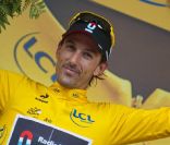Fabian Cancellara le 5 juillet 2012 à Saint-Quentin lors de la quatrième étape du Tour de France 2012