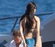 L'ancien ministre Eric Besson et son épouse Yasmine à bord d'un yacht au large de Saint-Tropez, le 12 juillet 2012.