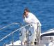 Eric Besson à bord d'un yacht au large de Saint-Tropez, le 12 juillet 2012.