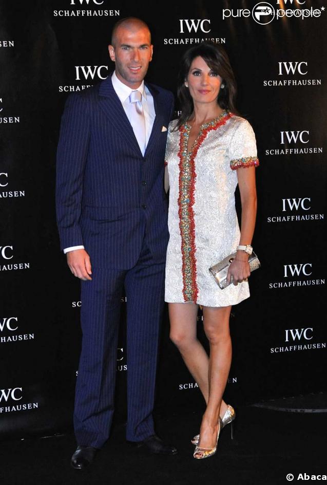 Zinédine Zidane et sa femme Véronique