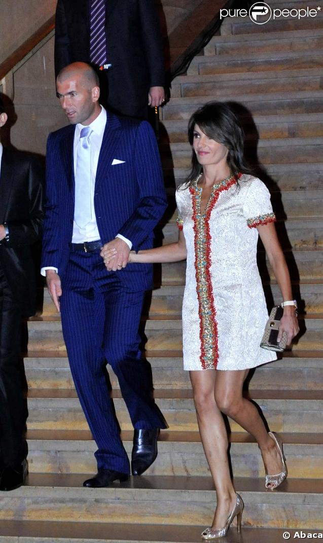 Zinédine Zidane et sa femme Véronique