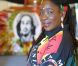 Rita Marley, veuve de Bob Marley, en 2001 à Paris.
