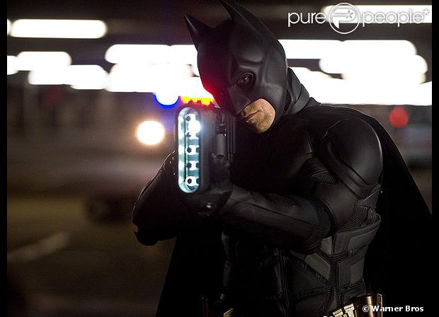 Christian Bale alias Batman dans  The Dark Knight Rises  de Christopher Nolan.