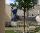 La statue à l'effigie de Carla Bruni bâchée à Nogent-sur-Marne le 1er août 2012