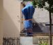 La statue à l'effigie de Carla Bruni bâchée à Nogent-sur-Marne le 1er août 2012