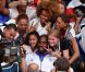 Teddy Riner savoure avec sa famille, ses fans et ses amis son titre olympique obtenu lors des Jeux olympiques de Londres le 3 août 2012