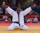 Teddy Riner savoure avec sa famille, ses fans et ses amis son titre olympique obtenu lors des Jeux olympiques de Londres le 3 août 2012