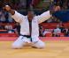 Teddy Riner savoure avec sa famille, ses fans et ses amis son titre olympique obtenu lors des Jeux olympiques de Londres le 3 août 2012